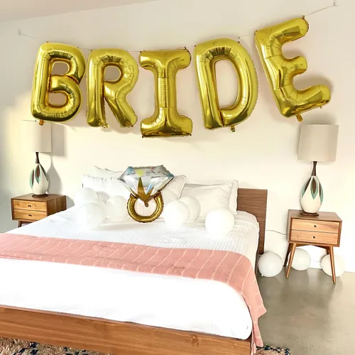 Miniatura 2 de Globos grandes de letras doradas de 40 pulgadas, globos grandes jumbo de helio Mylar de aluminio para fiestas "I" para decoraciones de fiestas de Oro