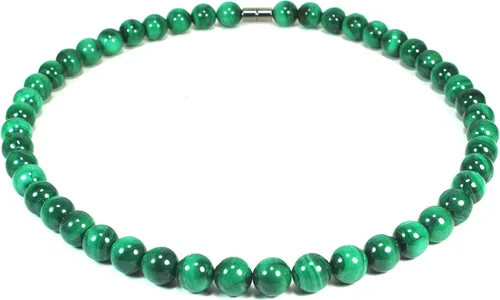 Miniatura 5 de Collar de cristal de malaquita para hombres y mujeres, joyería de malaquita con piedras preciosas auténticas, hecha a mano por el maestro chamán