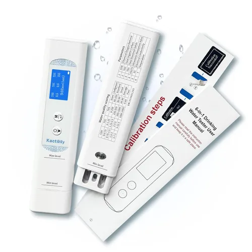 Probador digital de agua 6 en 1 para agua potable, probador portátil de calidad de agua para TOC, COD, EC, UV275, temperatura, medidor TDS Medidor