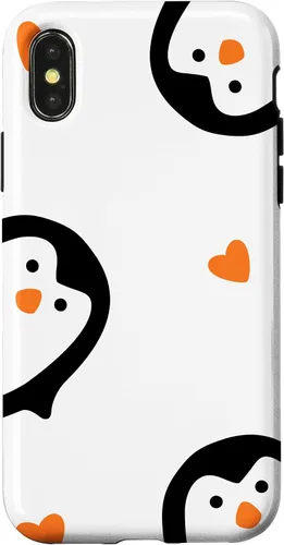 Miniatura 5 de Cute Penguins Hearts Phone Case for iPhone 17