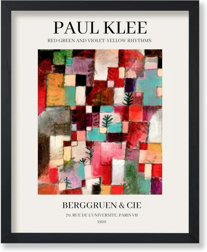 Miniatura 79 de Poster Master Póster vintage de Paul Klee – Impresión retro de cómicos – Arte de dibujo – Arte abstracto – Regalo para hombres y mujeres – Estilo-09