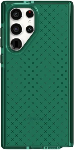 Miniatura 3 de Tech21 Evo Check Enhanced - Funda protectora para Samsung Galaxy S22 Ultra con protección contra caídas de 16 pies Azul clásico (BIO)