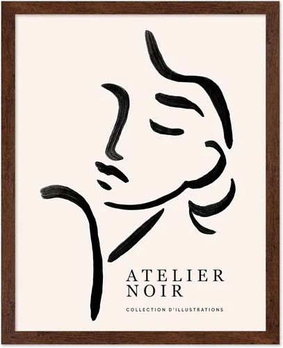 Miniatura 39 de Poster Master Póster de cara de mujer, impresión de dibujo de línea, arte moderno, arte de boceto, arte de pared de esquema, regalo para hombres