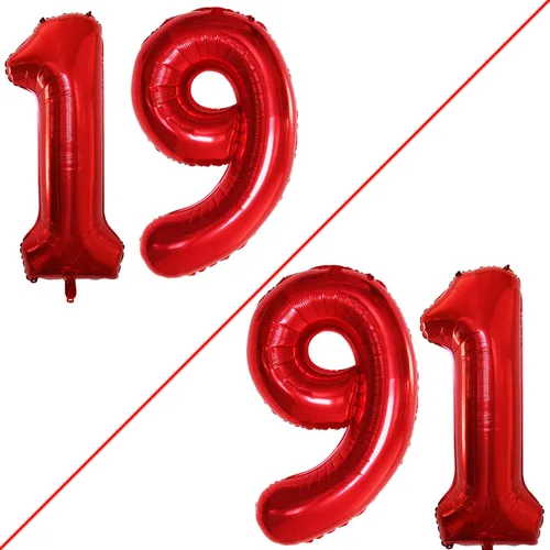 Miniatura 393 de Goer, conjunto de globos de papel aluminio para decoraciones de cumpleaños, globos de las letras de feliz cumpleaños y de números Oro