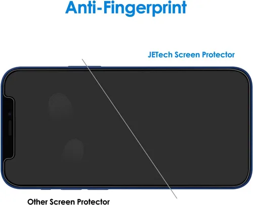 Miniatura 6 de JETech Protector de pantalla para iPhone 12/12 Pro de 6.1 pulgadas, película de vidrio templado, paquete de 3