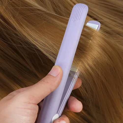 Miniatura 6 de Plancha de pelo simple, tamaño pequeño, mini rizador de plancha, para cabello rizado y liso
