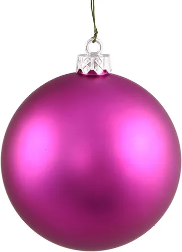 Miniatura 56 de Vickerman Adorno de bola de Navidad inastillable con acabado de lentejuelas con tapa perforada, 6 por bolsa, 4 pulgadas, color negro