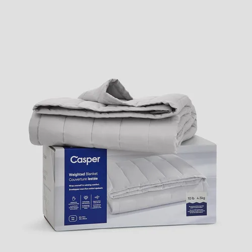 Miniatura 4 de Casper Manta con peso para dormir, 15 libras, color gris