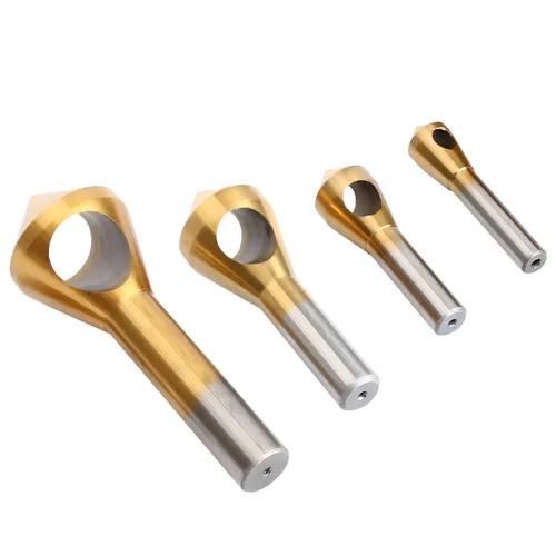 Miniatura 6 de 4pcs titanio recubierto avellanado chaflán herramienta desbarbado herramienta conjunto metal madera brocas Zhongbo negocio