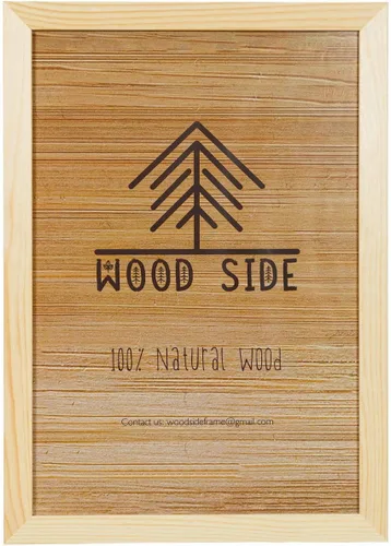 Miniatura 17 de Portarretratos tamaño póster de madera rústica Madera sólida natural ecológica ara montaje en pared con acabado rústico Gris antracita