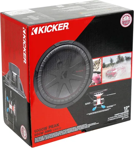 Miniatura 8 de (2) Kicker 48CWR122 COMPR12 2000 Watt 12 "Subwoofers de audio para automóvil Subs CWR12-2