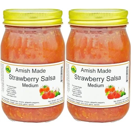 Miniatura 14 de Arndts Fudgery Amish Made Salsa Tarros de 2-16 onzas (manzana mediana)
