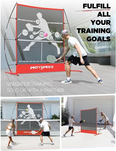 Miniatura 6 de Pickleball Practice Rebounder Net: Pickleball Rebounder or 6FT Mini Pickle Ball Net Portable for Outdoor Driveway Backyard and Indoor Garage - 2in1