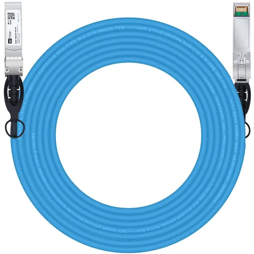 Miniatura 30 de H!Fiber SFP+ Cable 10G SFP+ DAC, 0.8 ft (0.82 pies), cable Twinax de cobre de conexión directa pasiva para Cisco SFP-H10GB-CU0.25M, Ubiquiti UniFi