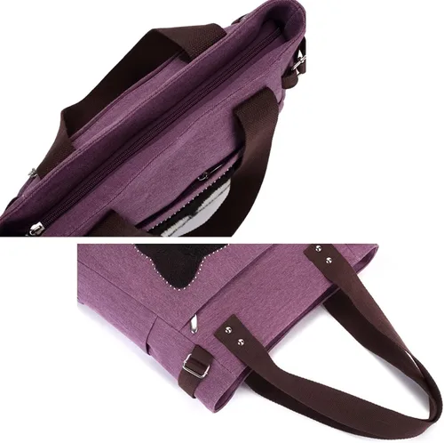 Miniatura 7 de Bolso de lona multifunción con cremallera para el hombro, Lindo