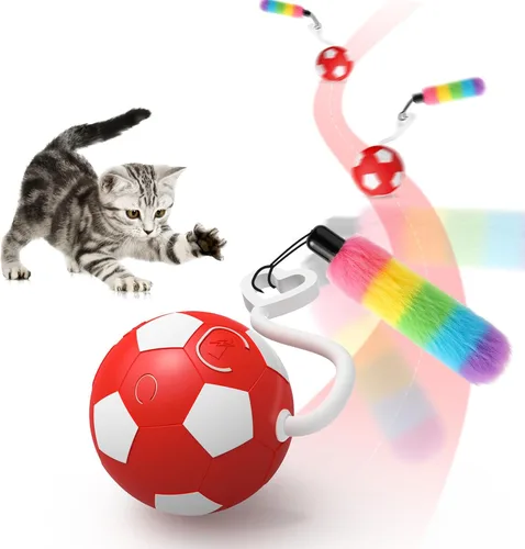 VIWIK Juguetes interactivos para gatos de interior, juguete de bola de gatito activado por movimiento automático, juguetes de estimulación en