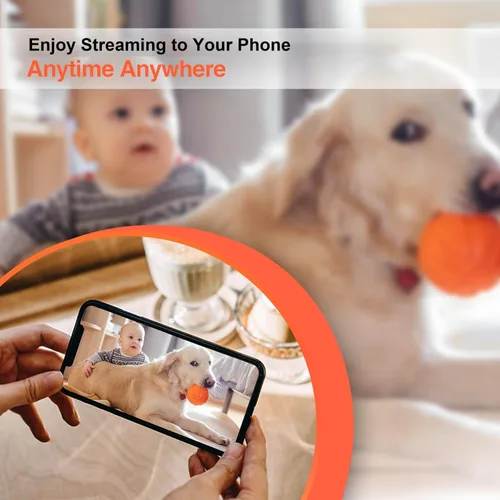 Miniatura 2 de Cámara WiFi XXAXX 4K Ultra HD, cámara de video con detección de movimiento, control por aplicación, almacenamiento en la nube y SD, batería