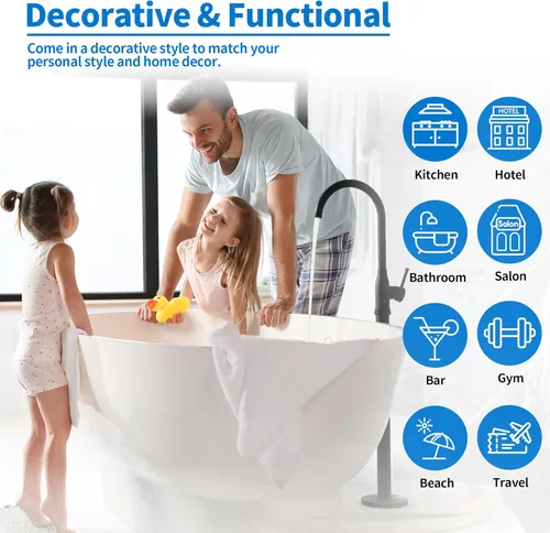 Miniatura 7 de Toallas de mano para baño, paquete de 24 toallas de mano de baño de microfibra de 25 x 15 pulgadas, de secado rápido, sin pelusas, suaves, Blanco