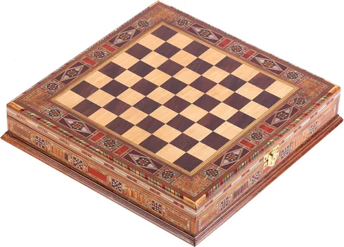 Miniatura 6 de Figuras de cobre antiguo del faraón egipcio, juego de ajedrez de metal para adultos, piezas hechas a mano y tablero de ajedrez de madera maciza