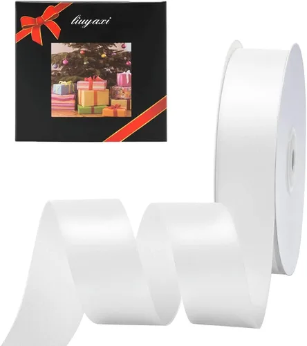 Miniatura 21 de LIUYAXI Cinta de Satén Dorada de Doble Cara 1/4" X 50 Yardas, Cintas Perfectas para Manualidades, Envoltura de Regalos, Fabricación de Lazos y Más