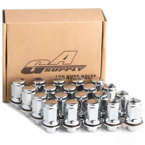 Miniatura 11 de GAsupply M12x1.25 Tuercas de rueda, 20 piezas estilo OEM de fábrica con asiento magnético de 12 mm x 1.25, tuercas de rueda hexagonales de 13/16" 21