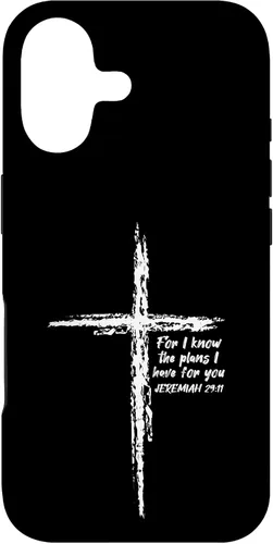 Cross I Know The Plans Verse Bible Jesus God - Funda de regalo cristiana para iPhone 17