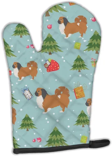 Miniatura 147 de Caroline's Treasures BB4872OVMT - Guante de horno de Navidad Affenpinscher resistente al calor, grueso para sartenes calientes y horno, manopla