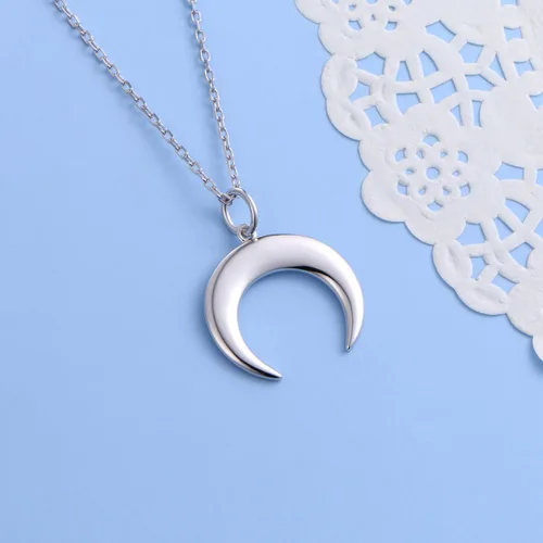 Miniatura 4 de Gargantilla ajustable de plata de ley S925 con colgante, joyería para mujeres y niñas., plata de ley