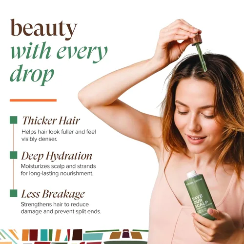 Miniatura 4 de Kreyol Essence - Save Our Scalp Serum (S.O.S Serum) - Redensyl + aceite de ricino negro haitiano, cabello de aspecto más completo, aceite de ricino