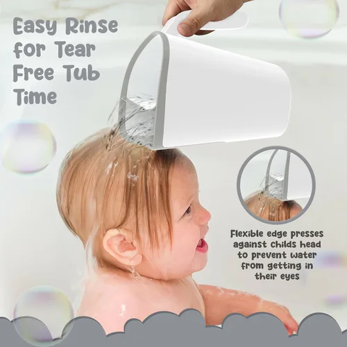 Miniatura 3 de Taza de enjuague de champú para niños Cubo de baño para bebés Cubo de enjuague para bebés sin lágrimas - Tres opciones