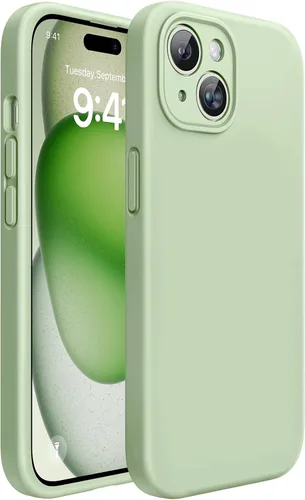 Miniatura 121 de Miracase Funda diseñada para iPhone 13, con protector de pantalla de vidrio templado, forro de microfibra suave antiarañazos, funda de goma