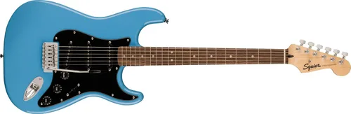 Miniatura 3 de Fender Squier Stratocaster Guitarra eléctrica Sonic, Ultravioleta, Diapasón de Laurel, Protector de color blanco