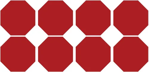 Miniatura 35 de LiteMark - Adhesivo octogonal extraíble (1.0 in, 160 unidades), color rojo