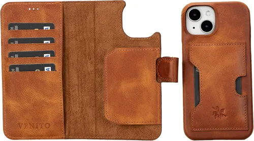 Miniatura 111 de Venito Florence - Funda de piel compatible con Samsung Galaxy S9, extra segura con bloqueo RFID, cartera desmontable para teléfono (gris decolorado)