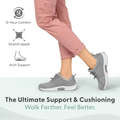 Miniatura 8 de Orthofeet Zapatillas ortopédicas de punto Francis sin ataduras para mujer