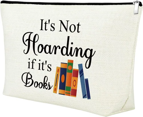 Mxrymvu Regalos para amantes de los libros, regalos para bibliófilos, bolsa de maquillaje, libro de lectura, club, regalo para mujeres, bolsa de