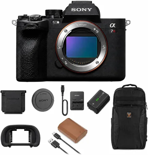 Sony Alpha a7R V 61.0MP Cuerpo de Cámara Digital Mirrorless de Marco Completo con Lentes Intercambiables - Paquete con Tarjeta de Memoria SDXC