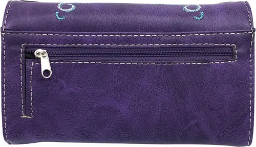 Miniatura 4 de Zelris Western Mustang Horse Turquesa Mujeres Crossbody Muñeca Trifold Wallet