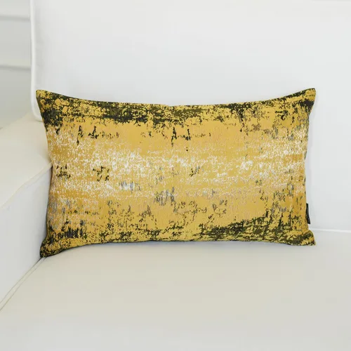 Miniatura 27 de THE-TINOART Fundas de almohada de estilo rústico moderno de 18x18, fundas de almohada decorativas tejidas en jacquard beige y dorado para sofá