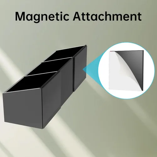 Miniatura 4 de NiHome Organizador magnético de bolsas de té para refrigerador, organizador de almacenamiento de bolsas de té acrílicas para refrigerador, soporte