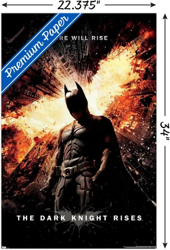 Miniatura 3 de DC Comics Movie The Dark Knight Rises - Póster de pared de una hoja, 34 pulgadas de largo x 22.4 pulgadas de ancho, versión premium sin marco