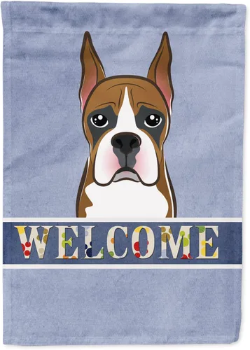 Miniatura 36 de Caroline's Treasures BB1405GF Bandera de jardín de bienvenida de bulldog inglés, Bandera de buzón azul, bandera decorativa para el patio, obra