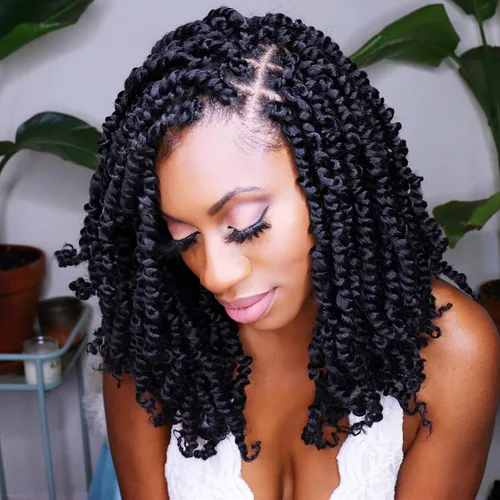 Miniatura 22 de BOHOBABE Cabello de Ganchillo Pre-retorcido Passion Twist de 14 Pulgadas Cabello Corto Ombré Gris Pre-enrollado de Ganchillo Passion Twist para Gris