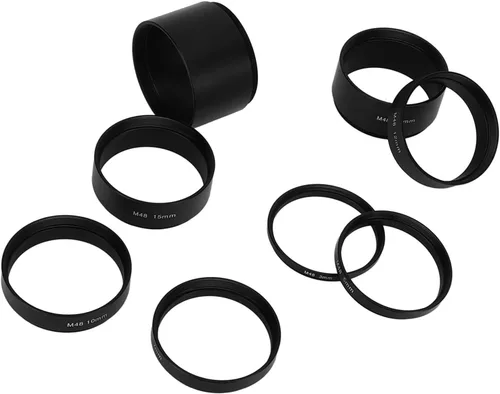 Miniatura 3 de Juego de tubos de extensión para telescopio, 8 piezas M48X0.75 Kit de tubo de extensión de longitud focal 3 5 7 10 12 15 20 1.181 in anillo