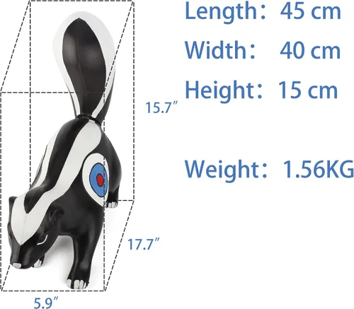 Miniatura 4 de Tiro con arco objetivos 3D Skunk dos núcleos laterales Shooter Animal para práctica de objetivos en interiores y exteriores