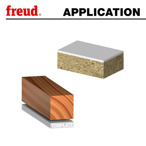 Miniatura 6 de Broca de fresado de 2 ranuras con mango de 1/4 de pulgada Freud 42-080 7/8 de pulgada de diámetro