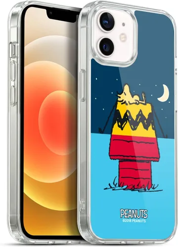Miniatura 145 de Head Case Designs Funda de gel con licencia oficial de Peanuts Snoopy & Woodstock Halfs and Laughs [protección de grado militar] compatible