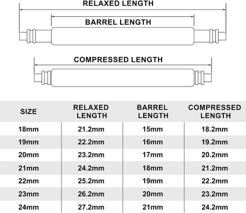 Miniatura 4 de BISONSTRAP Pasadores de correa de reloj de 0.315 a 0.996 pulgadas, paquete de 4 barras de resorte de acero inoxidable con una correa de reloj, kit