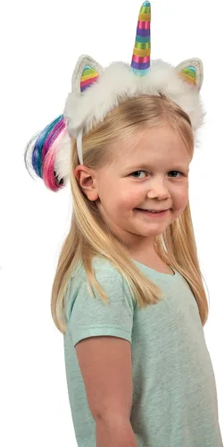 Douglas Cuddle Toys - Diadema con diseño de unicornio de corazones