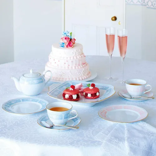 Miniatura 6 de Noritake Y9587A/1507 - Taza y platillo (café y té combinado) 220cc Racewood dorado azul porcelana fina